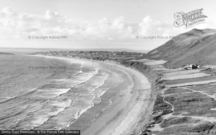 Photo of Rhossili, The Bay c.1955