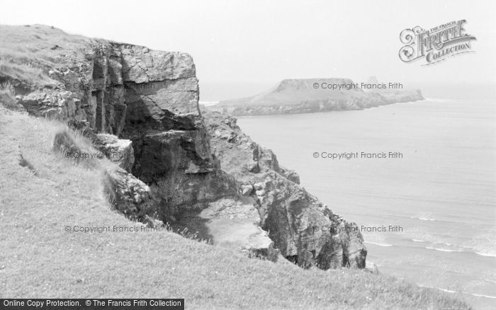 Photo of Rhossili, The Cliffs 1963