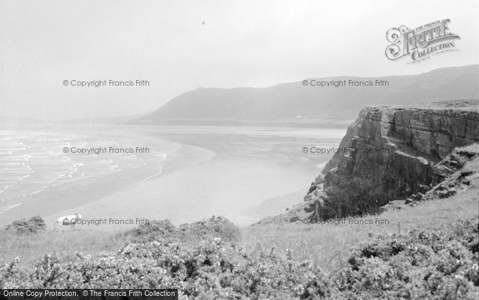 Photo of Rhossili, The Cliffs 1963