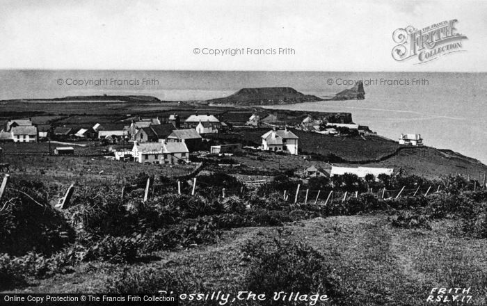 Photo of Rhossili, The Village c.1955