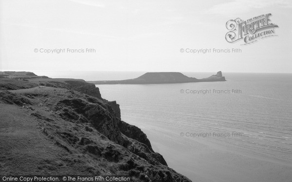Photo of Rhossili, Worms Head 1967