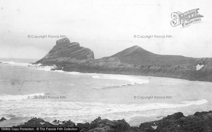 Photo of Rhossili, Worms Head And Devil's Bridge 1901