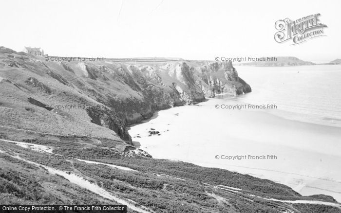Photo of Rhossili, Worms Head And Sands c.1955