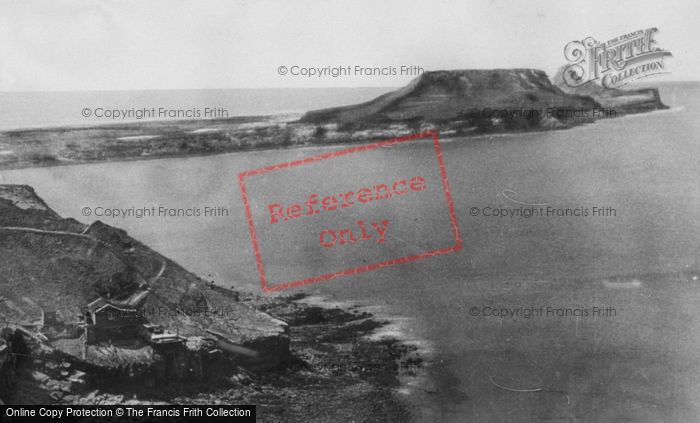 Photo of Rhossili, Worms Head c.1955