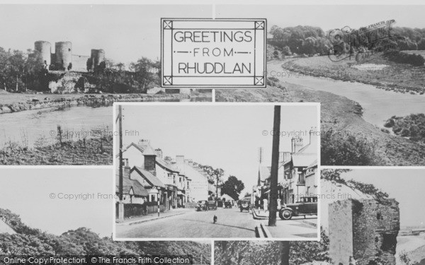 Photo of Rhuddlan, Composite c.1950