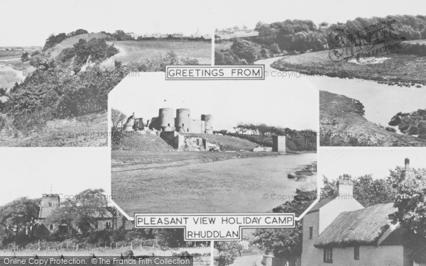 Photo of Rhuddlan, Pleasant View Holiday Camp Composite c.1955