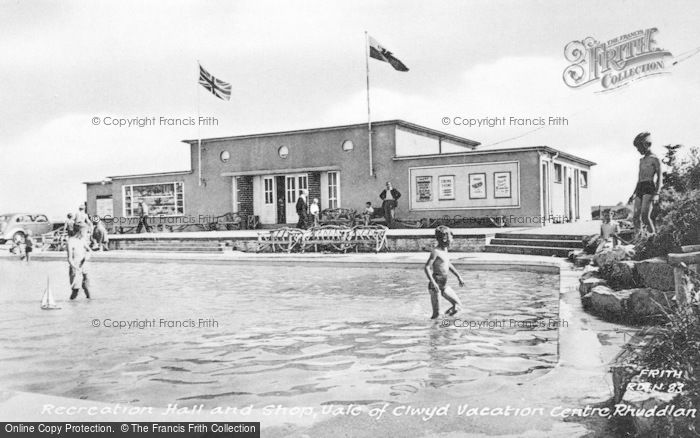 Photo of Rhuddlan, Recreation Hall And Shop, Vale Of Clwyd Vacation Centre c.1955
