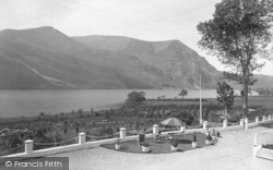 Gardens, Lake And Mynydd Mawr From Snowdon Ranger Hotel Lounge 1935, Rhyd-Ddu