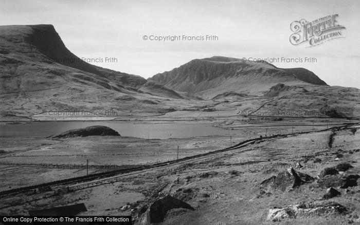 Photo of Rhyd Ddu, Llyn Y Gader And The Beddgelert Caenarvon Road c.1947
