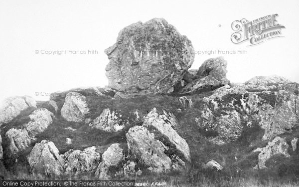 Photo of Rhyd Ddu, Pitt's Head Rock, Beddgelert Road 1895