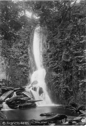Waterfall Near Llyn Cwellyn 1896, Rhyd-Ddu