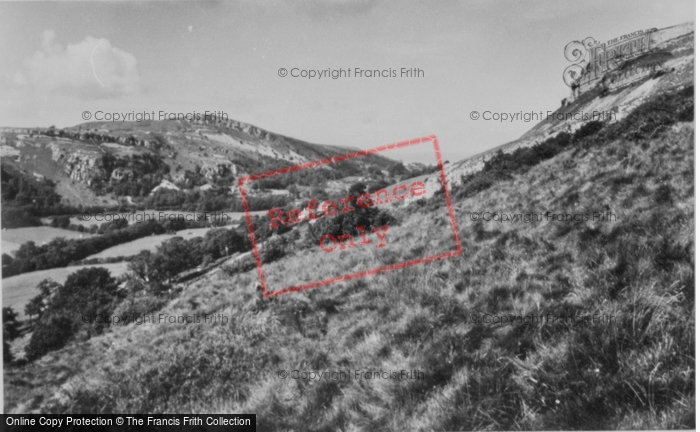 Photo of Rhyd Y Foel, View From Hills c.1955