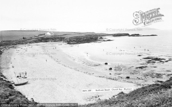 Photo of Rhydwyn, Borthwen Beach, Church Bay c.1960