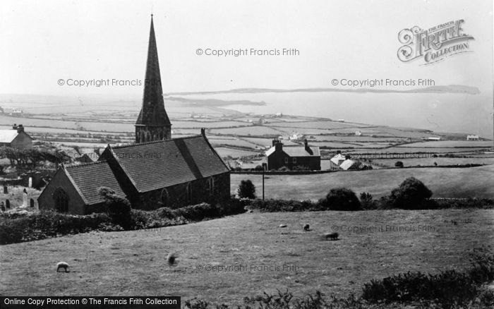 Photo of Rhydwyn, Church Bay And St Rhyddlad's Church c.1955