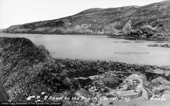 Photo of Rhydwyn, Road To The Beach, Church Bay c.1955