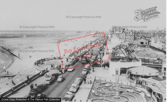 Photo of Rhyl, Aerial View Of Promenade c.1965