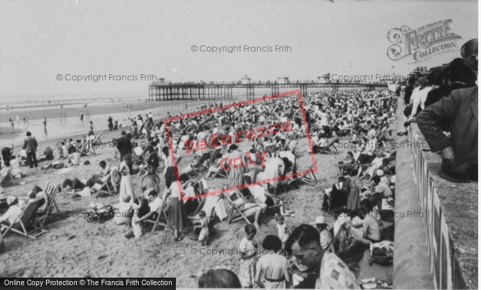 Photo of Rhyl, Beach And Pier c.1955
