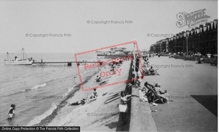 Photo of Rhyl, Beach And Promenade c.1955