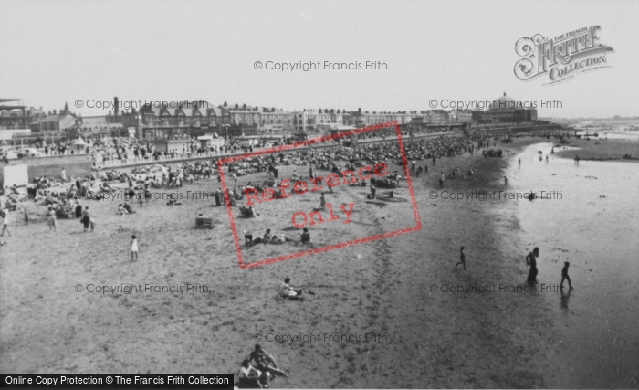 Photo of Rhyl, Beach From Pier c.1955