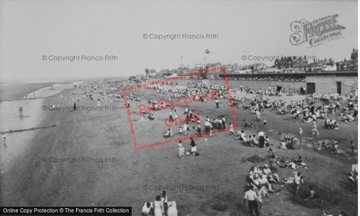 Photo of Rhyl, Beach From The Pier c.1955