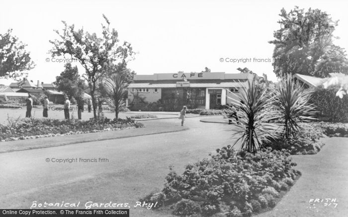 Photo of Rhyl, Botanical Gardens c.1960