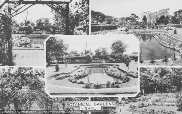 Photo of Rhyl, Botanical Gardens c.1965