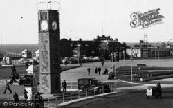Central Promenade Clock Tower And Amphitheatre c.1955, Rhyl