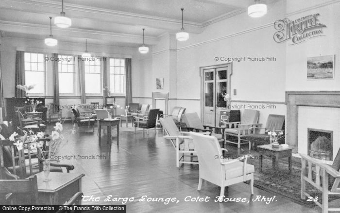 Photo of Rhyl, Colet House, The Large Lounge c.1950