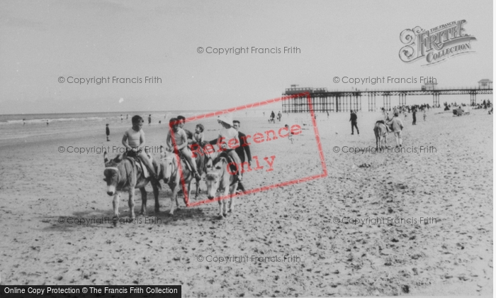 Photo of Rhyl, Donkies On The Beach c.1965