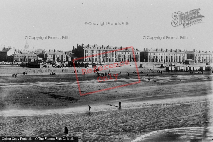 Photo of Rhyl, Esplanade From Sands 1891