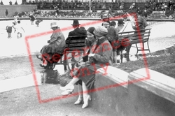 Fashionable Ladies Sitting By The Pool c.1930, Rhyl
