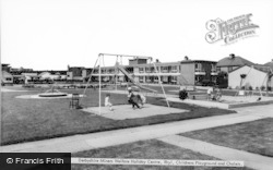 Holiday Centre, Children's Playground And Chalets c.1965, Rhyl