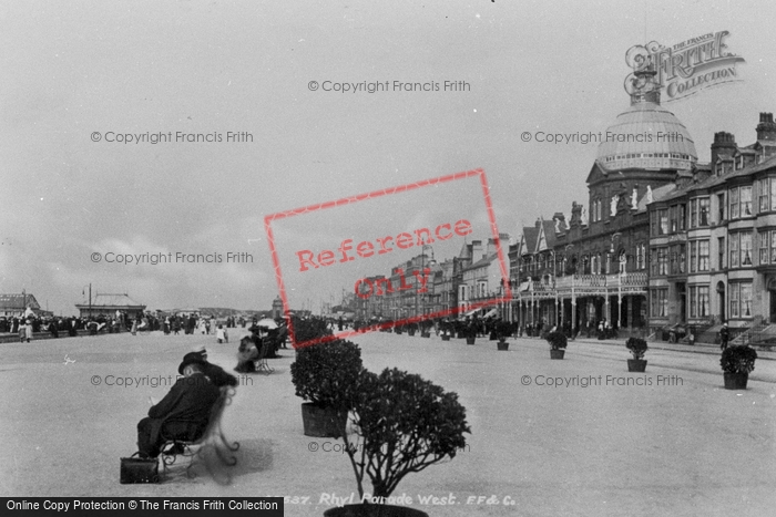 Photo of Rhyl, Parade West 1903