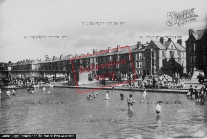Photo of Rhyl, Promenade And Paddling Pool c.1935