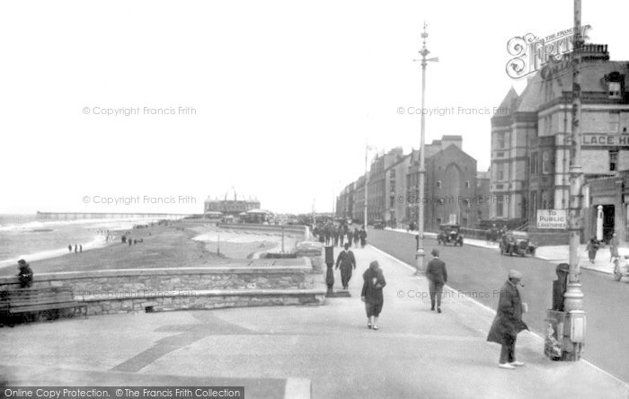 Photo of Rhyl, Promenade From Sandringham Avenue c.1930