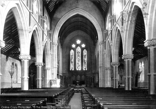 Photo of Rhyl, St Thomas' Church, Interior 1890