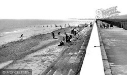 The Beach And Sea Wall c.1955, Rhyl