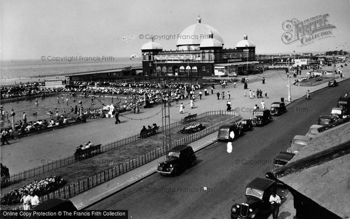 Photo of Rhyl, The Paddling Pool And Pavilion c.1955