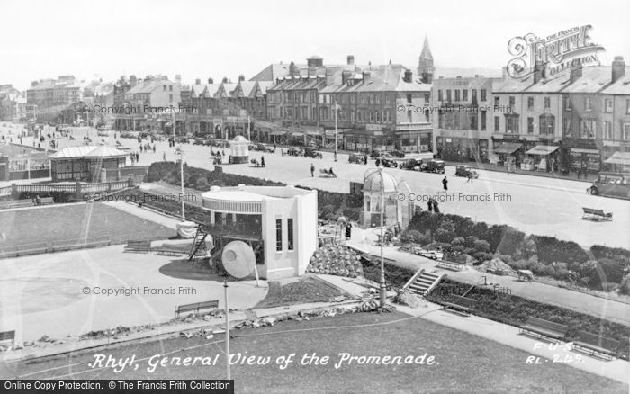 Photo of Rhyl, The Promenade c.1955