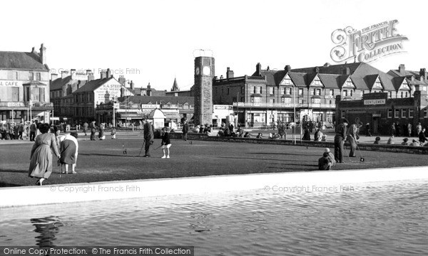 Photo of Rhyl, The Putting Green And Clock Tower c.1955
