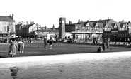 The Putting Green And Clock Tower c.1955, Rhyl