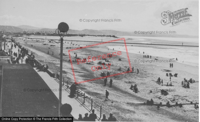 Photo of Rhyl, The Sands c.1955