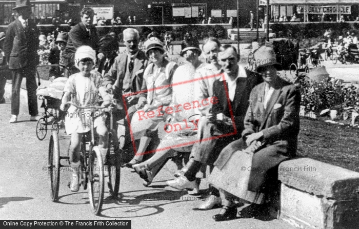 Photo of Rhyl, Tricycle On The Promenade c.1920