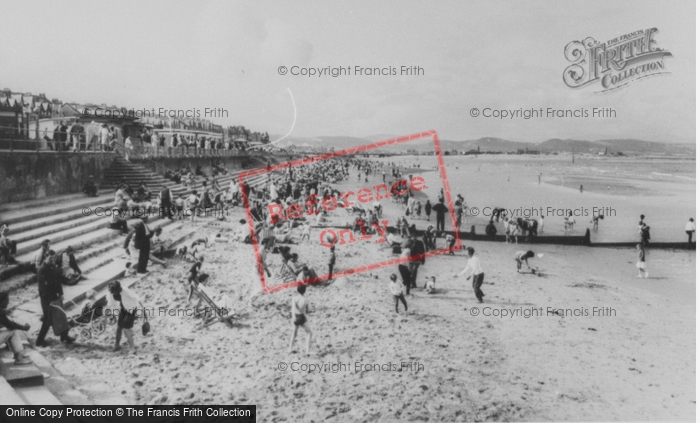 Photo of Rhyl, Tthe Beach c.1965