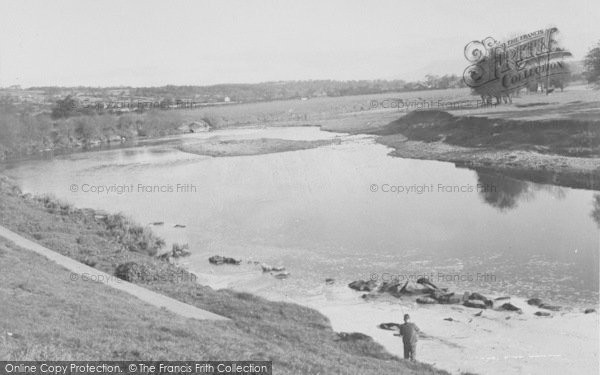 Photo of Ribchester, The River Ribble c.1955
