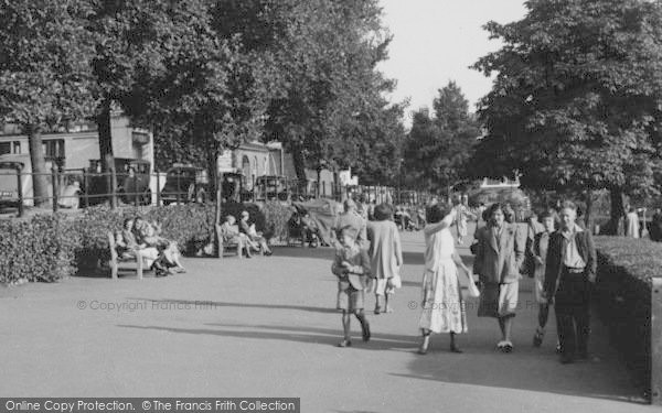 Photo of Richmond, A Walk Along The Terrace c.1955
