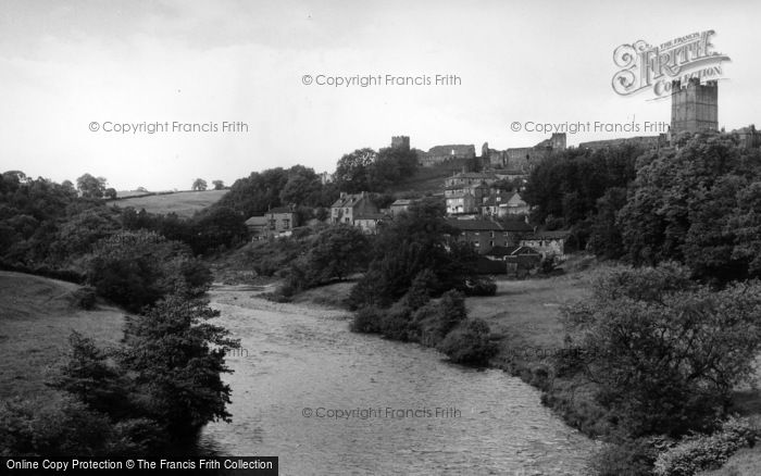 Photo of Richmond, Castle And River Swale c.1955