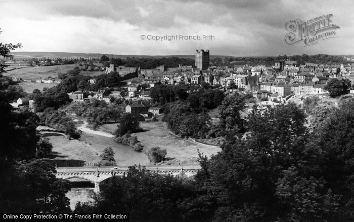 Photo of Richmond, Castle From Above Station Bridge c.1955