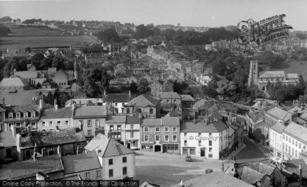 Photo of Richmond, General View From The Castle Keep c.1955