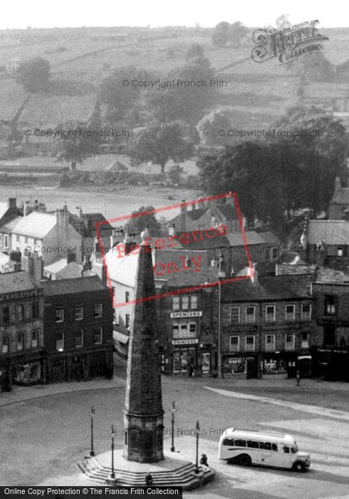 Photo of Richmond, Obelisk From The Castle Keep c.1955